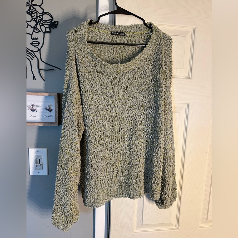 Textured Green Sweater